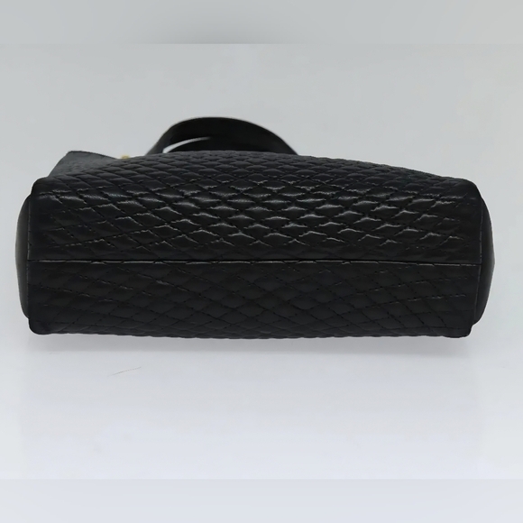 Bally Quilted Leather Tote Bag with Tassel Black Women's ( EUC ) - Picture 13 of 15